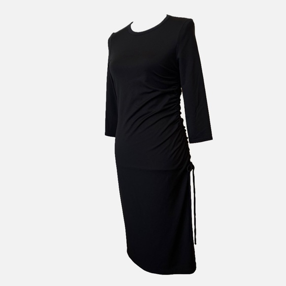 Banana Republic Soft Ponte Side-Ruched MIDI Dress Size XS - Picture 10 of 11